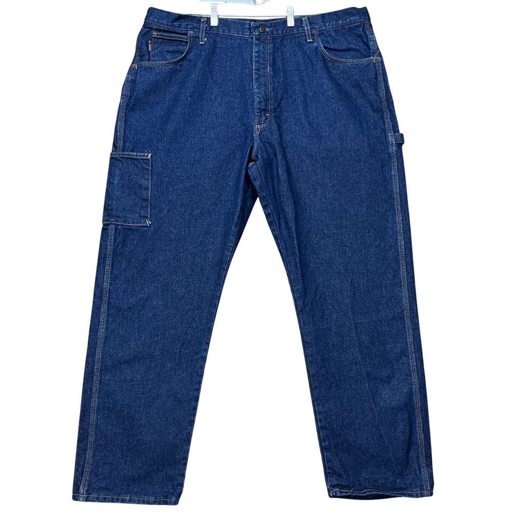 Bulwark Jeans Mens 44x32 Medium Wash FR Flame Resistant Workwear Carpenter EUC‎